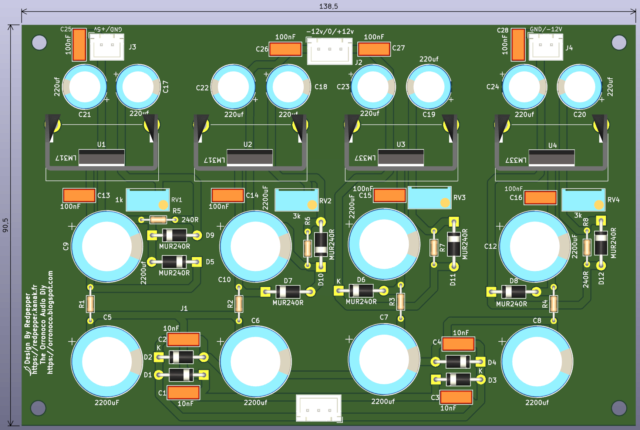Alimentation pour dac PCM58